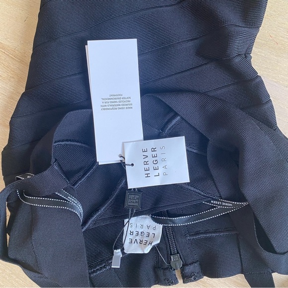 Herve Leger black bandage mini dress - Picture 8 of 10